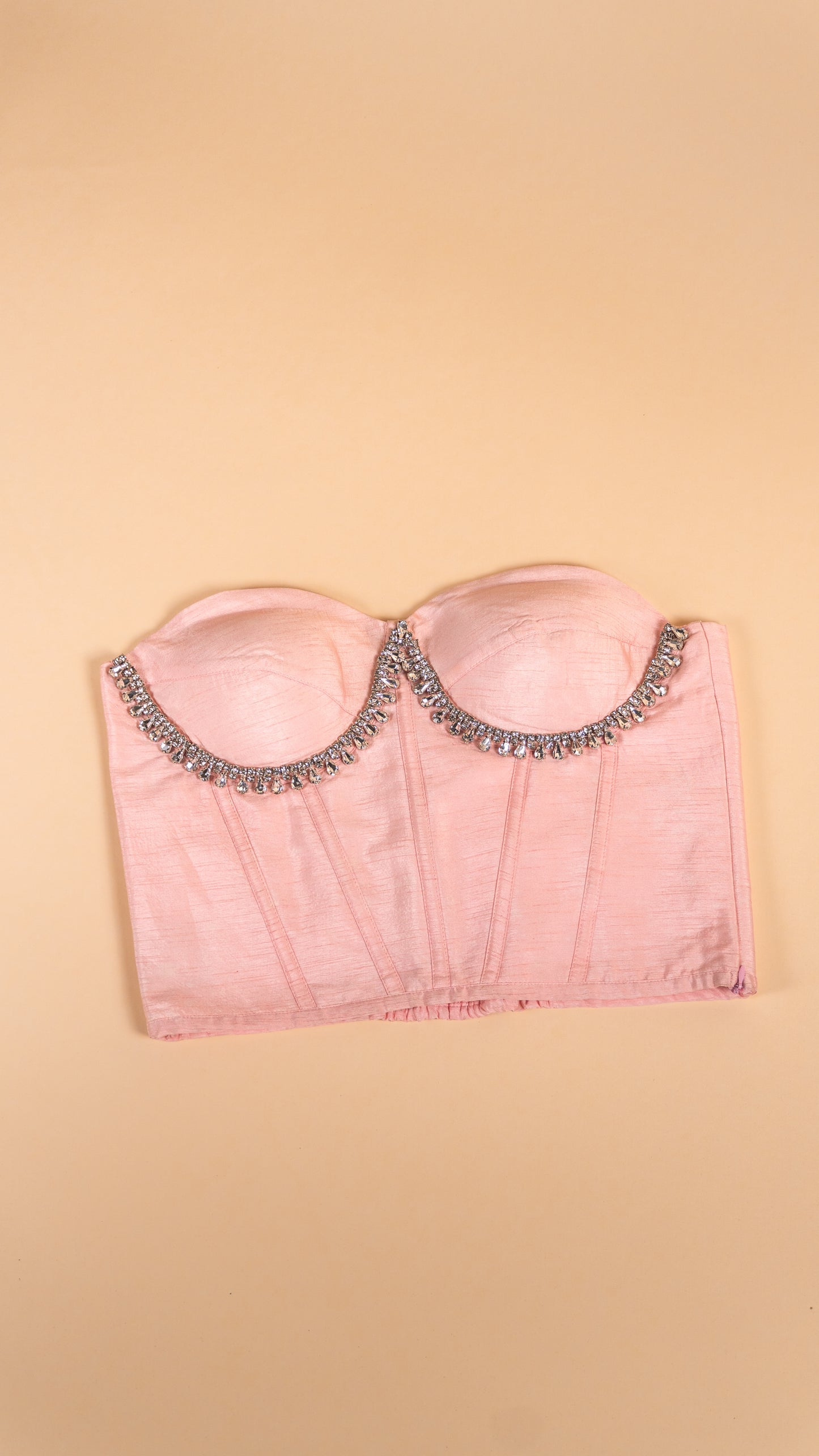 STUDDED CORSET PINK